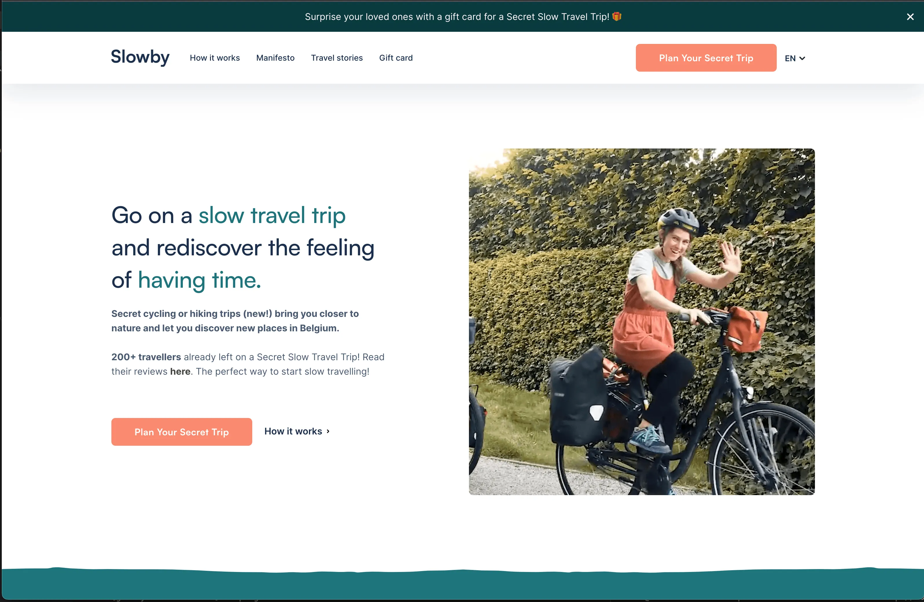 Supporting a slow travel trip planning service
